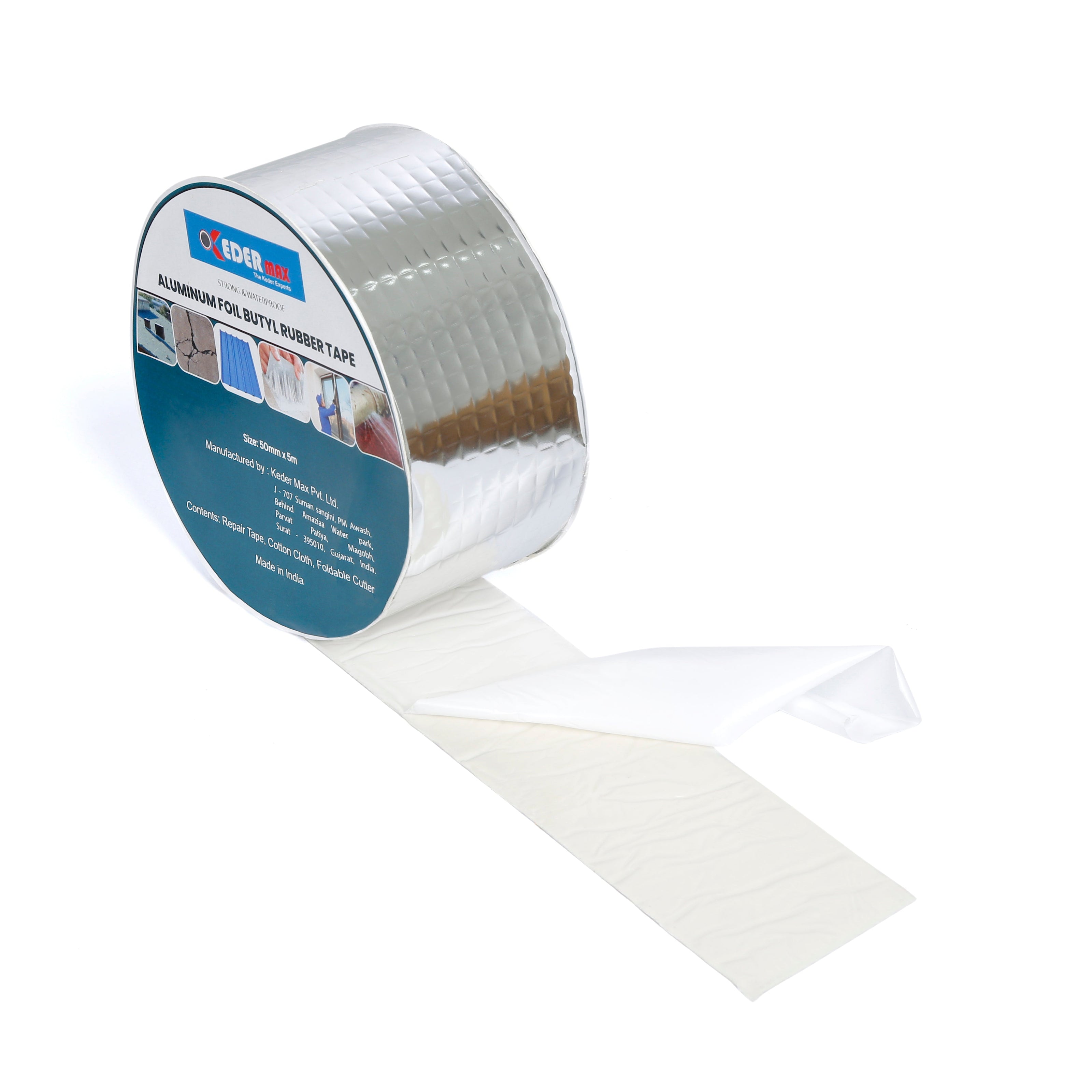 Aluminum Foil Butyl Rubber Tape 2" / 5cm