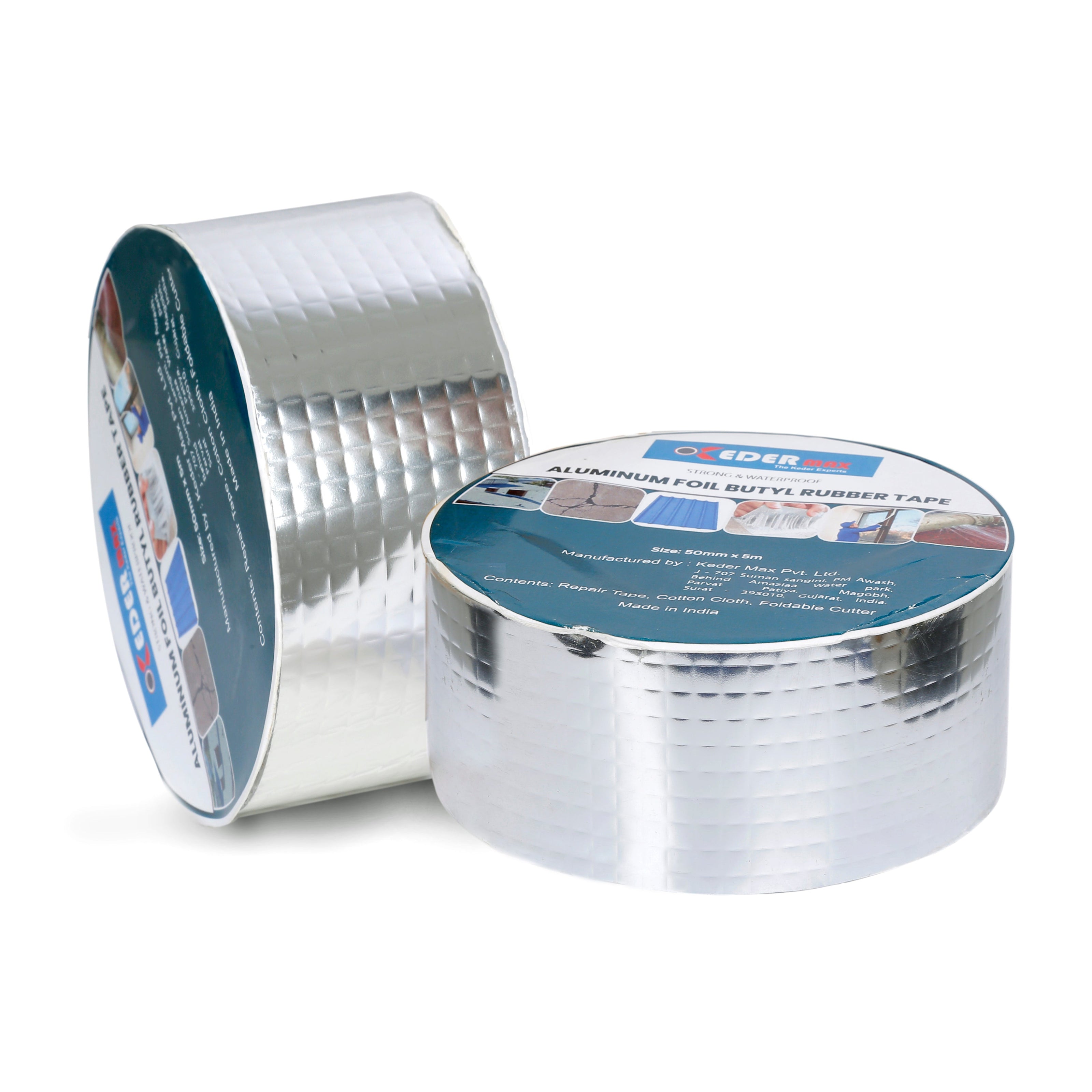 Aluminum Foil Butyl Rubber Tape 2" / 5cm