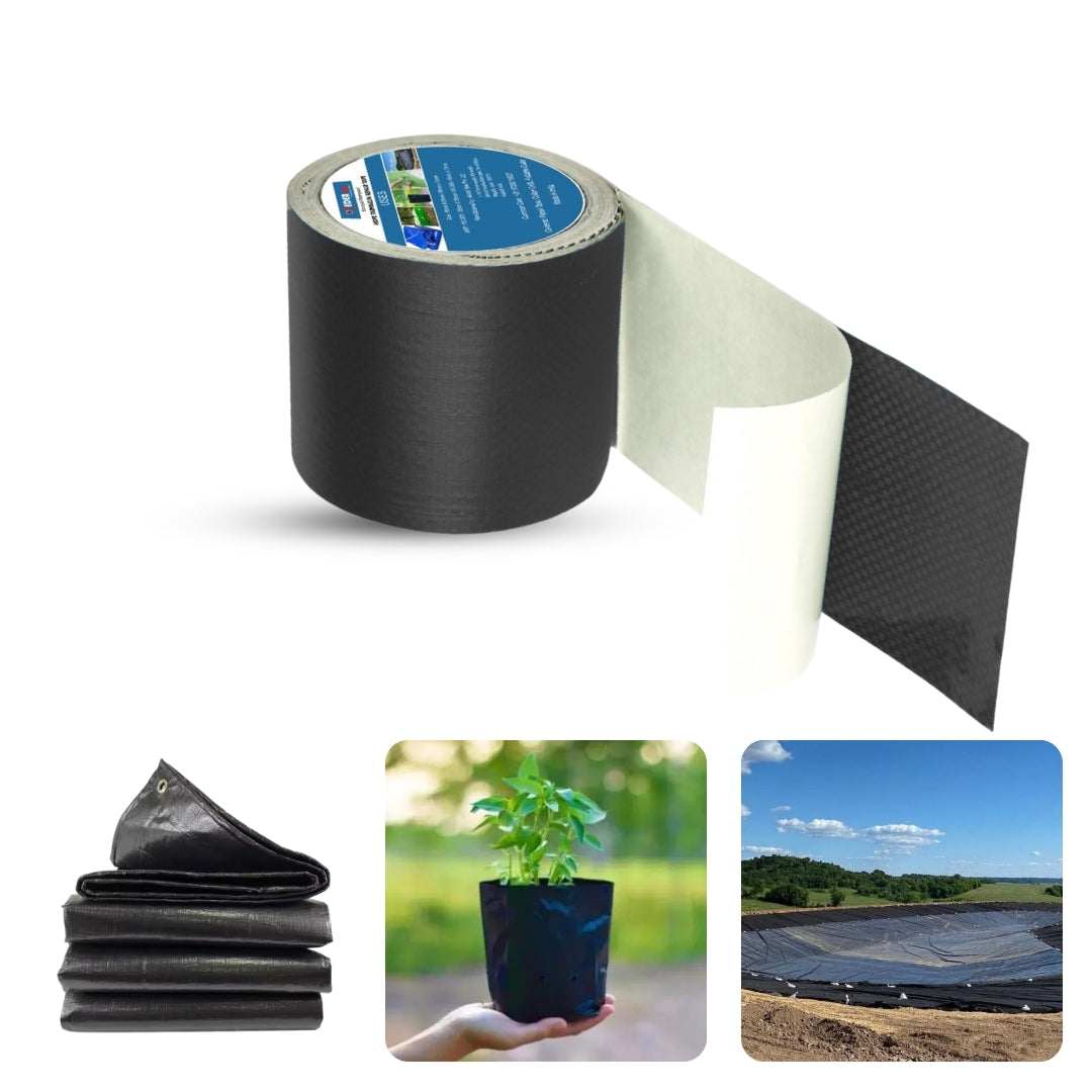 HDPE Tarpaulin Repair Tape Black