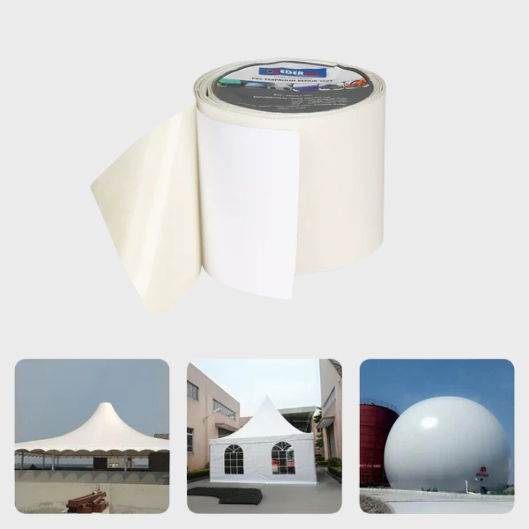 PVC Tarpaulin Repair Tape White