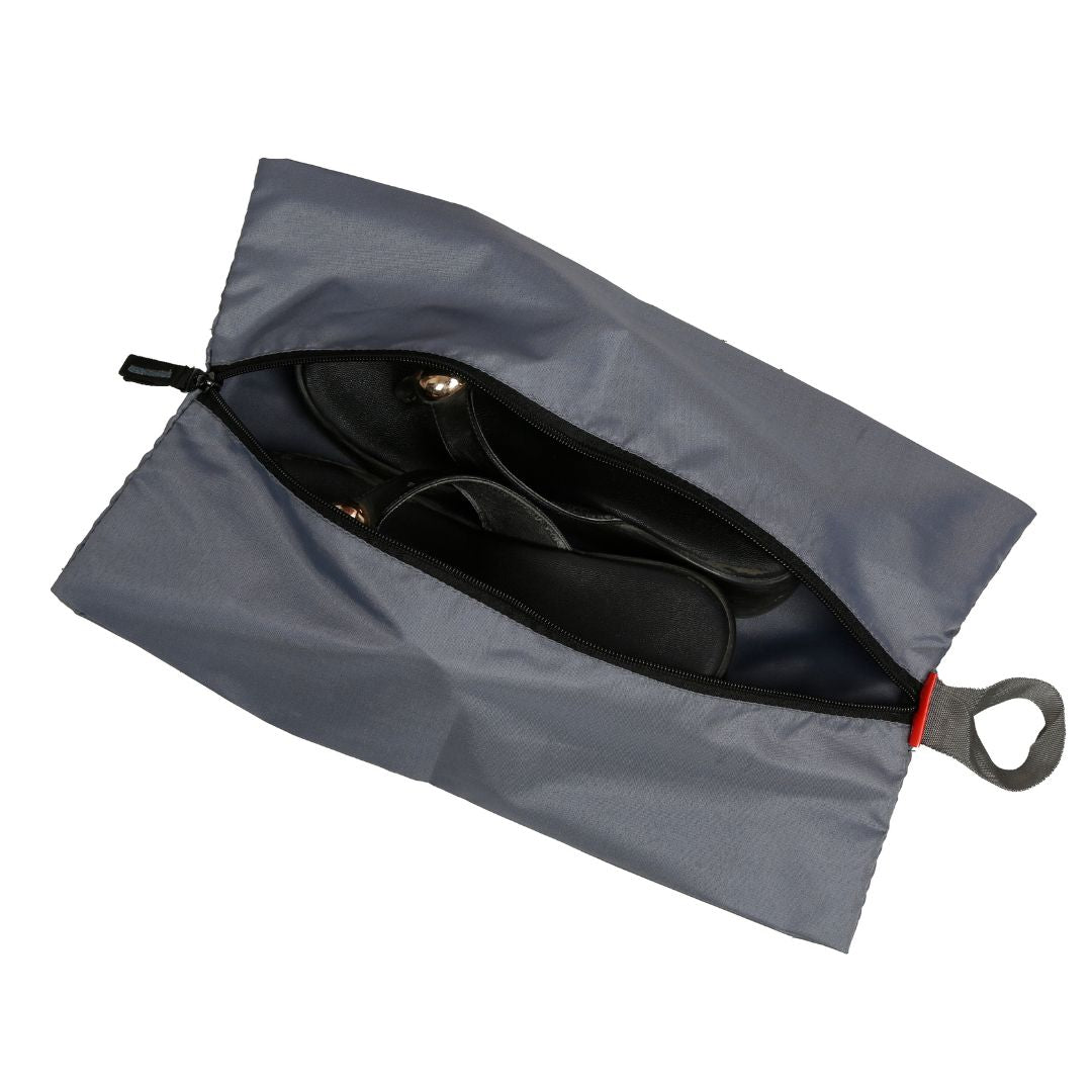 Wet Free Shoe Bag with Zip Closure Grey Pack of 6