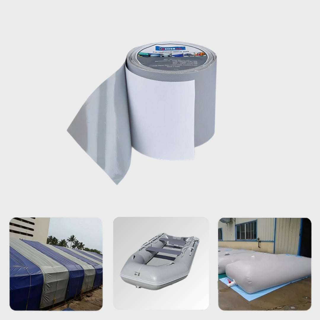 PVC Tarpaulin Repair Tape Grey