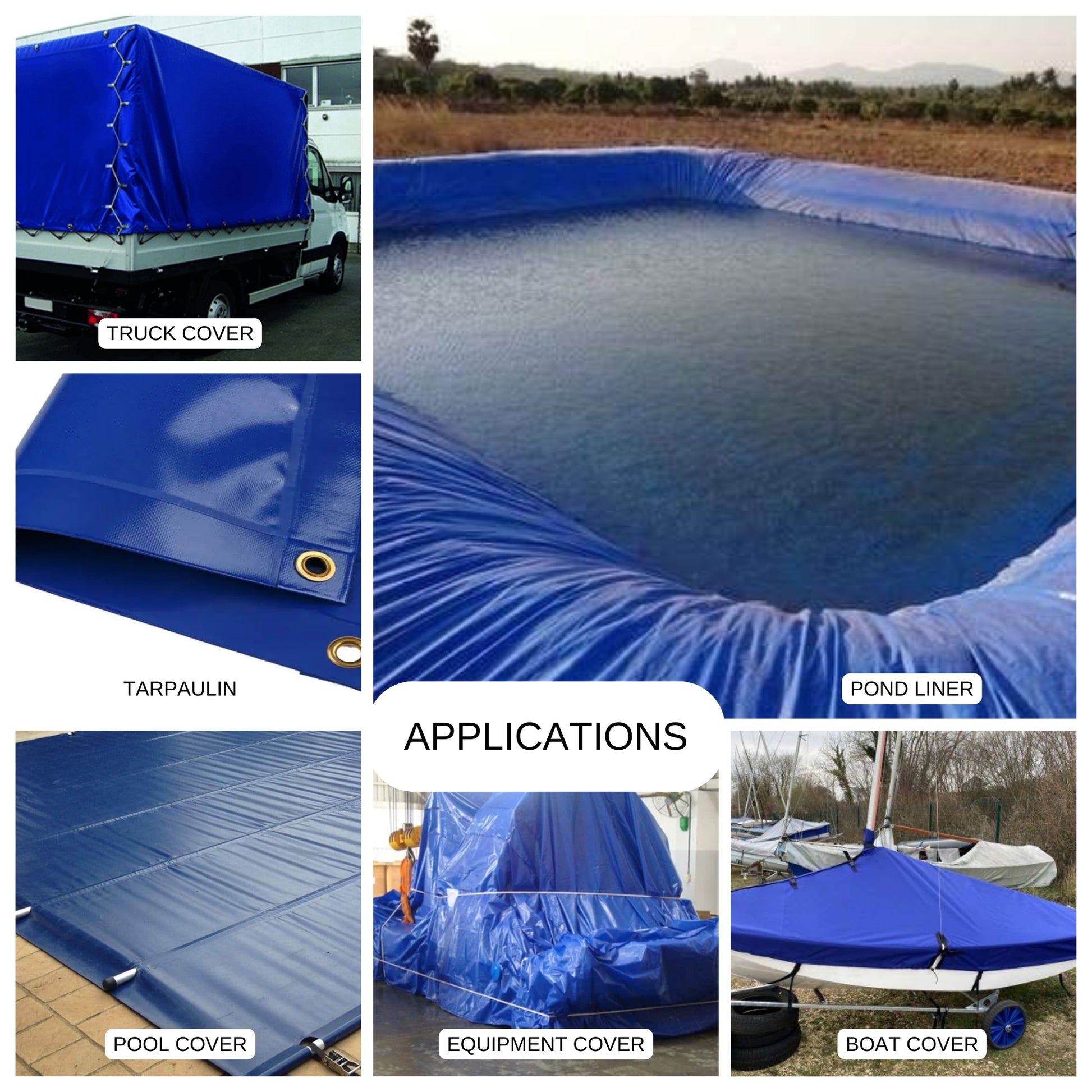 PVC Tarpaulin Repair Tape Blue Applications