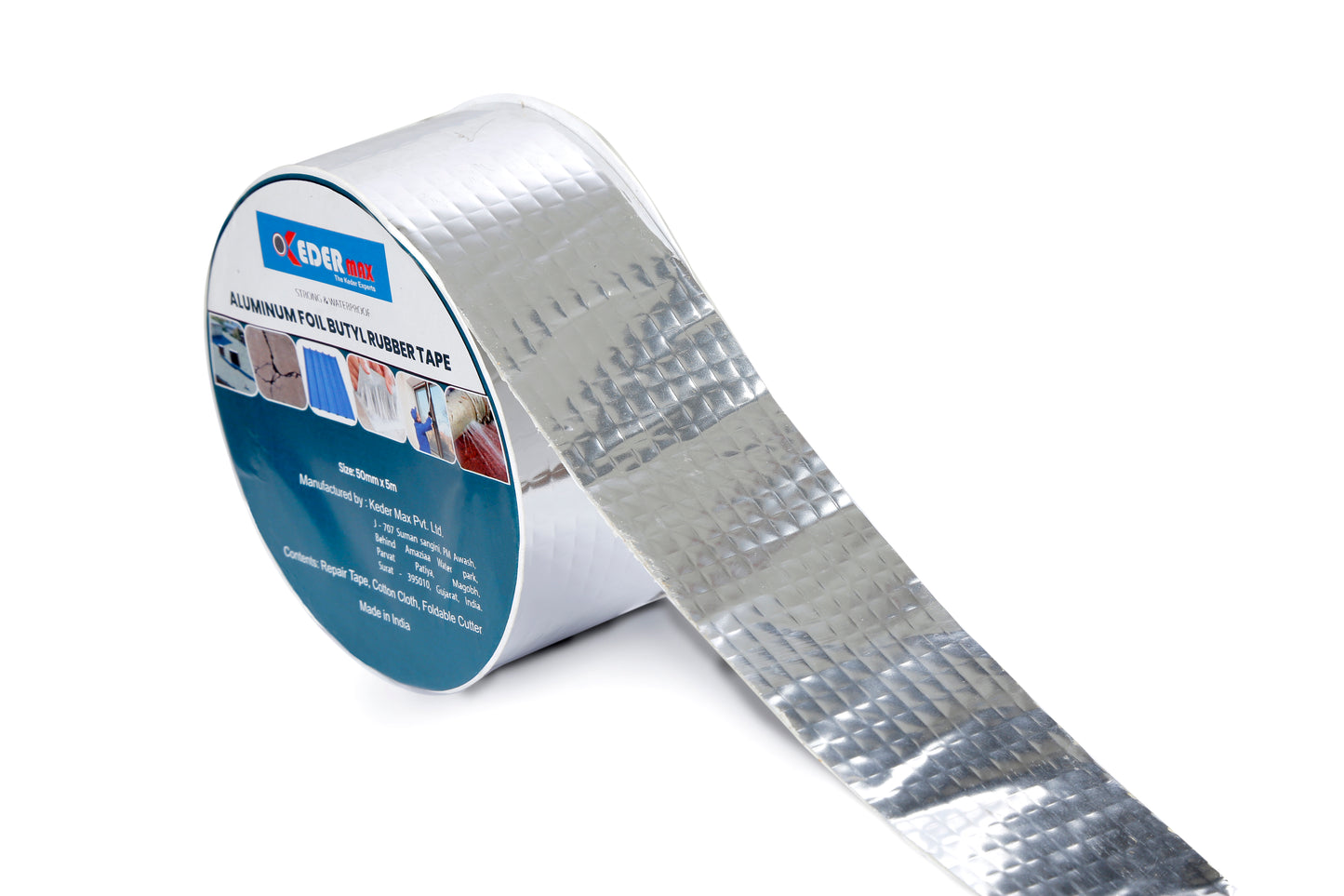 Aluminum Foil Butyl Rubber Tape 2" / 5cm