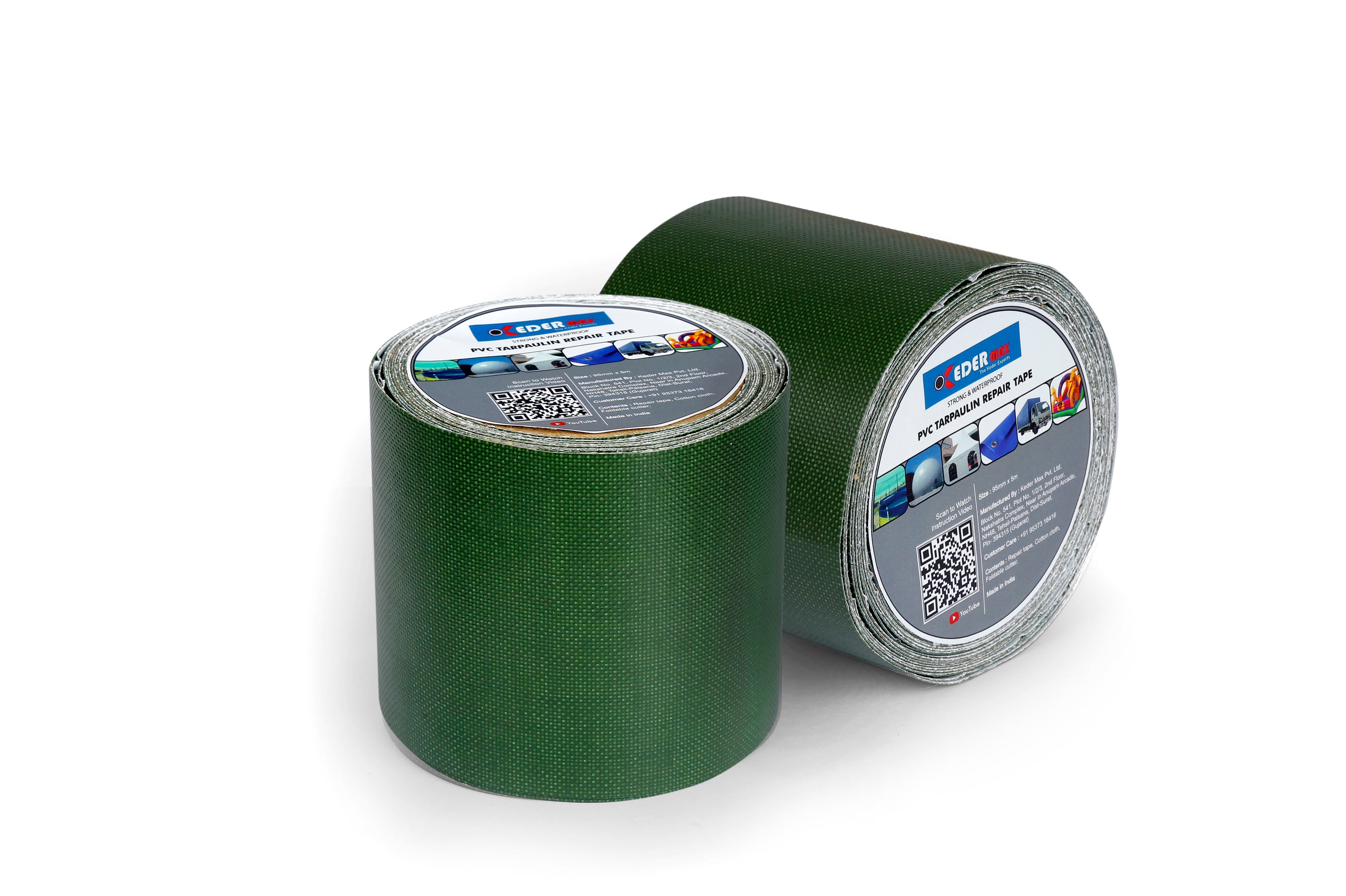 PVC Tarpaulin Repair Tape Green