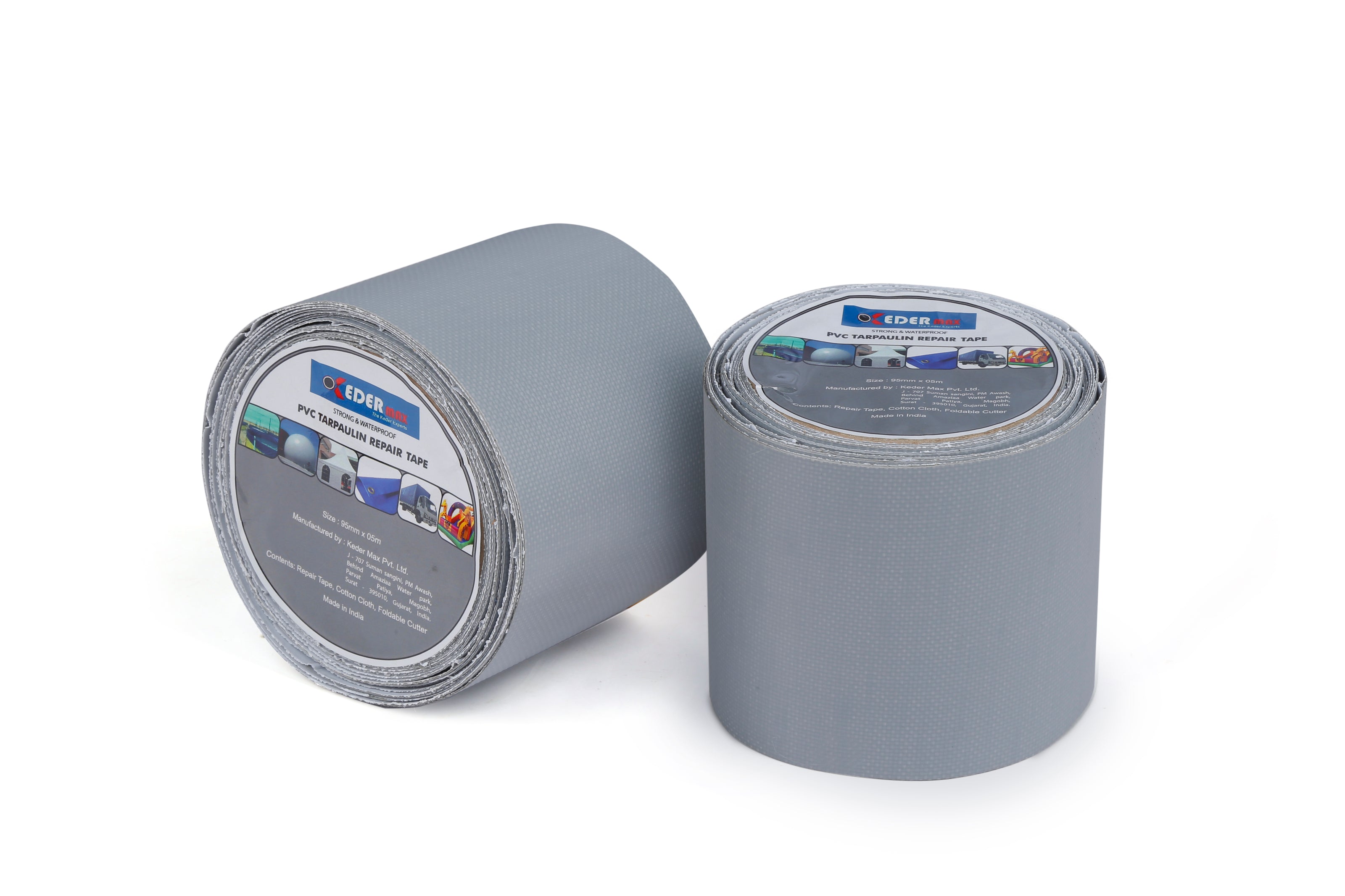 PVC Tarpaulin Repair Tape Grey