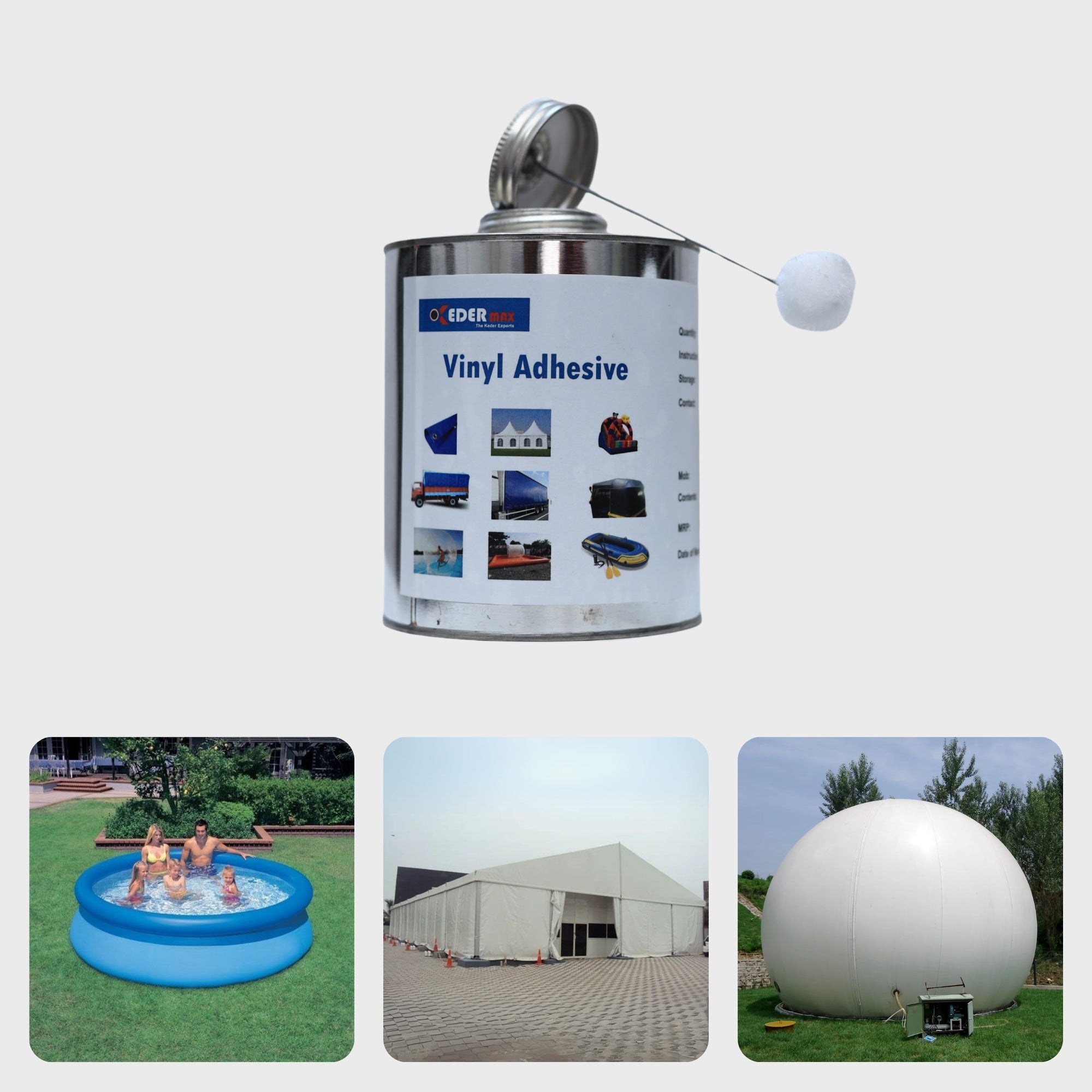 Keder Max Vinyl Adhesive – Heavy-Duty PVC Adhesive for Patching & Repair